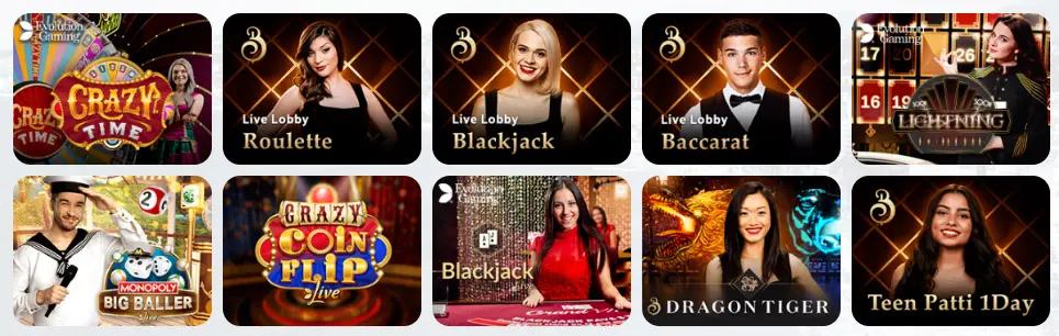Jeux de casino en direct Together Casino