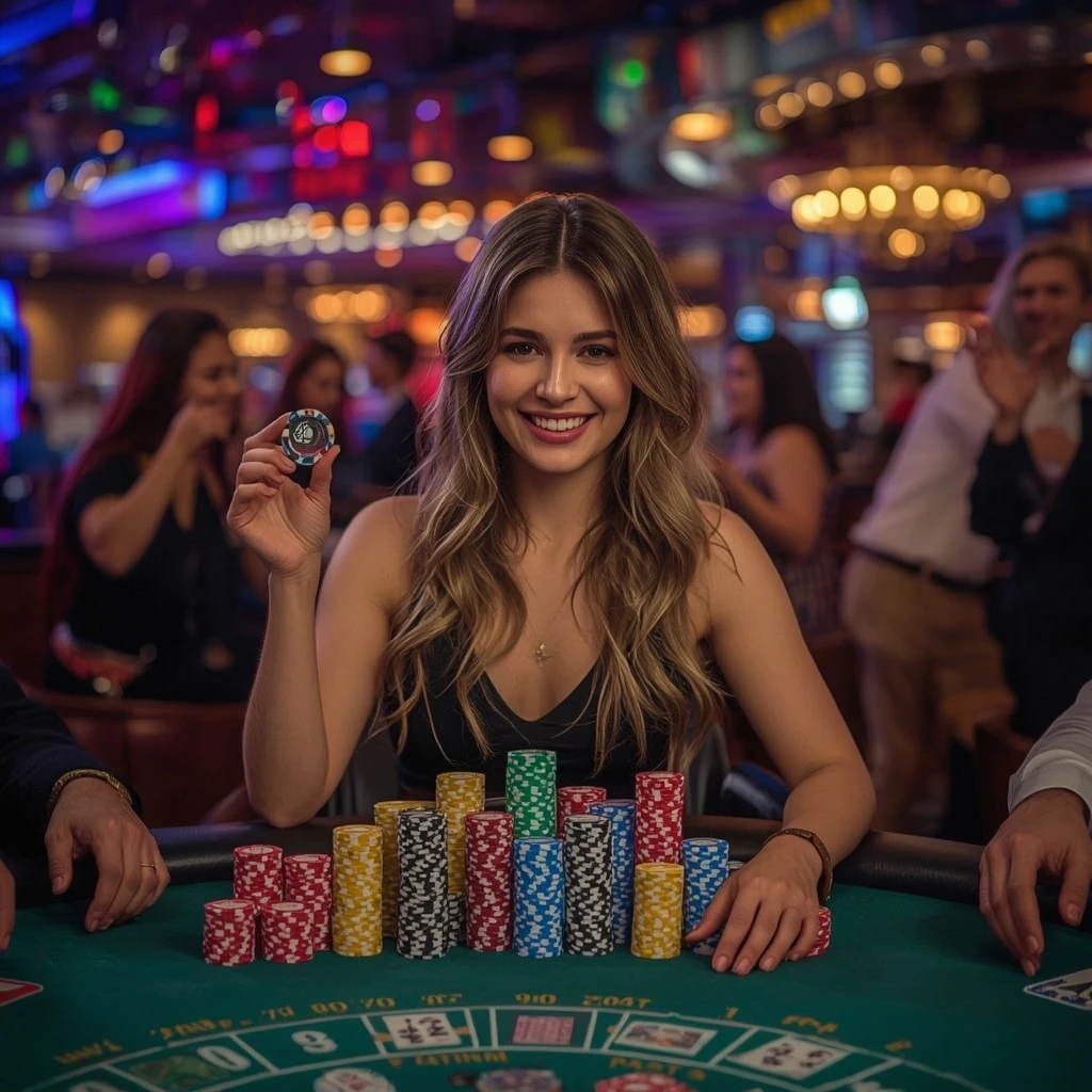 bonus dans les mains d'un homme au casino TOGETHER CASINO
