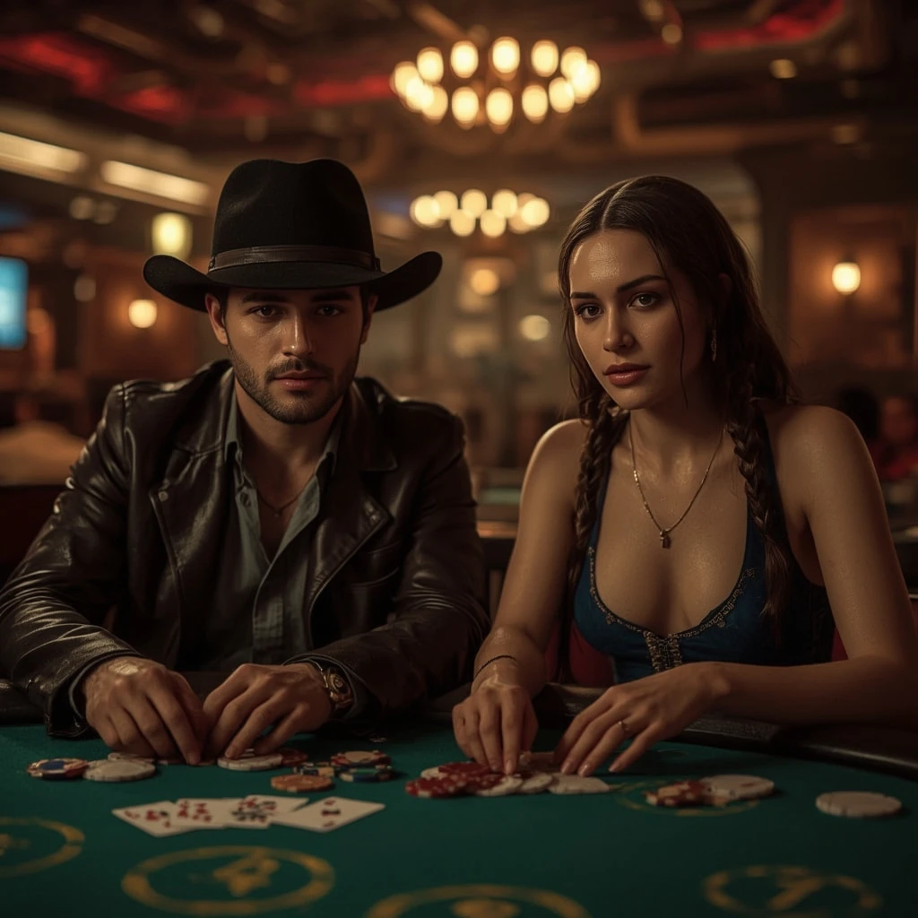 photo de deux joueurs jouant au poker à Together Casino
